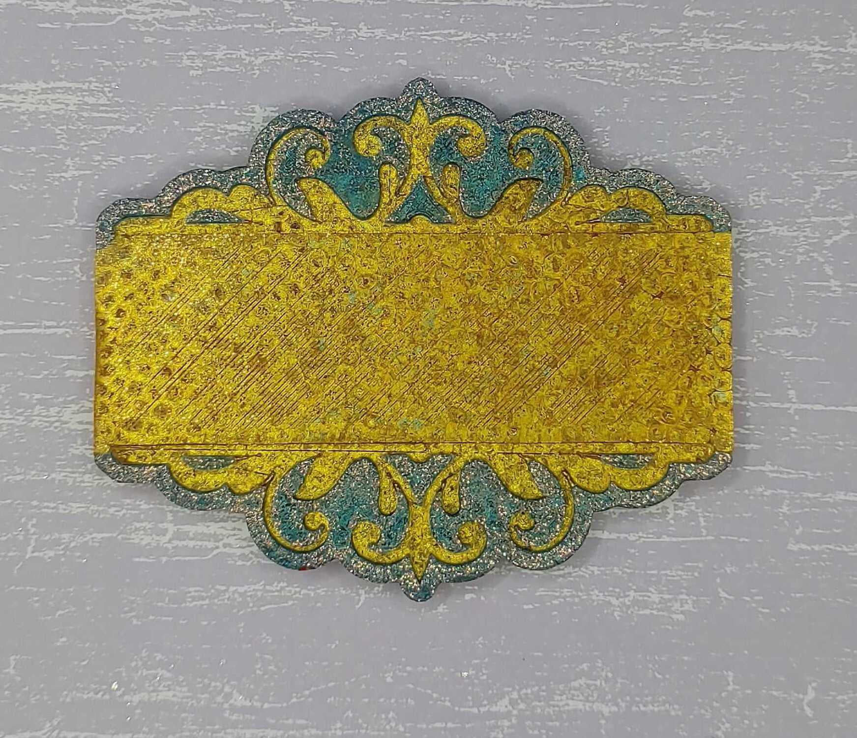 frame for rectangle cardstock silicone freshie mold