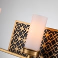 thumbnail image 2 of Lucas McKearn Ziggy 3 Lt Bath Bar in Lacquered Gold, 2 of 4