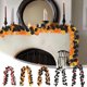 thumbnail image 1 of Enredaderas Artificiales de Hojas de Arce Negras para Halloween | 2 Unidades de Plantas Verdes de Plástico | 200 Cm | Decoración para Fiestas de Halloween | Fiesta Temática de Misterio | Decoración N, 1 of 6