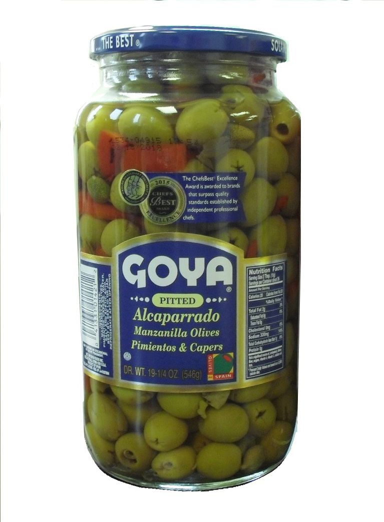 Goya Alcaparrado Pitted Olives, Pimientos and Capers, 20 oz.