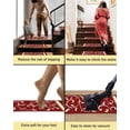 thumbnail image 4 of Gloria Non slip Floral Design Animal Friendly Anti Skid Rubber Back Stain Resistant Stair Rug, Stair mat, Stair Treads, Carpet for Stairs - (Set of 7), 4 of 9