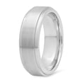 thumbnail image 2 of Men's Brushed Cobalt 7.9mm Comfort Fit Wedding Ring w/Polished Edges, Size 9.5, 2 of 7