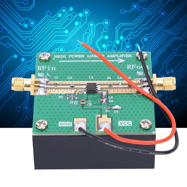 Aleación de aluminio Amplificador de Potencia de 12 DB, Amplificador de Banda Ancha de 400-2700MHz, Para Electrónica de Instrumentación