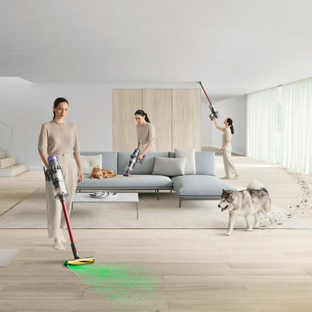 Dyson - Outsize+ Cordless Vacuum - Iron/Red