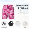 thumbnail image 4 of Kdxio Poodle Dog Print Men's Swim Trunks with Compression Liner 7 Inch Inseam Quick Dry Swim Shorts, 4 of 7