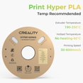 thumbnail image 4 of Creality Hyper ABS Filament 3D Printer Filament 1.75mm 350mm/s High-Speed Printing Dimensional Accuracy ± 0.05 mm 2.2lbs Compatible with Most 3D Printers, White, 4 of 7
