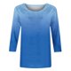 thumbnail image 5 of ICHUANYI Clearance Women's Fashion Printed Loose T-shirt 3/4 Sleeves Blouse Round Neck Casual Tops(Sky Blue, S) ICHUANYI WER2023080903707, 5 of 5