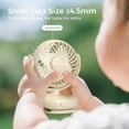 thumbnail image 5 of Momcozy Portable Stroller Fan with Clip | 4-Speed Mini-Fan for Carrier | Personal Fans Ultra Light 0.26lb | Gaps ≤4.5mm | Handheld Cooling | Rechargeable Rotate for Diaper Backpack/Table/Chair, 5 of 7