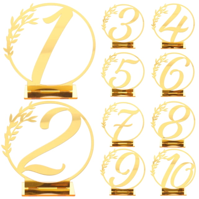 Miangastore 10pcs Banquet Table Signs Decorative Wedding Signs Delicate Reserved Signs Wedding Accessory