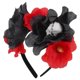 thumbnail image 3 of 1pc Halloween Skull Decoration Party Head Buckle Simulation Flower Headband, 3 of 5