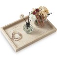 thumbnail image 1 of Bandeja decorativa MULWR de mármol travertino para perfume, 30 x 20 cm, 1 of 6