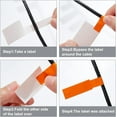 thumbnail image 4 of 600 etiquetas autoadhesivas para cables, 20 hojas, 10 colores, tamaño A4, impermeables y resistentes al desgarro. Aptas para escritura a mano e impresión., 4 of 6