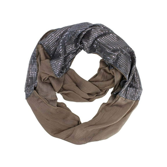 Turquoise Sequin Lightweight Infinity Scarf