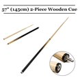 thumbnail image 2 of Pool Cues 48 Inch Shorty Cue  2-Piece Billiard House Cue Sticks Sport Game Stick Snooker Billiard, 2 of 8