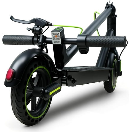 ChangBu Electric Scooter for Adults and Teens,8.5" Solid Tires,350W Motor,19MPH, Up to 18 Miles Range,Commuting Folding E Scooter with Dual Suspension