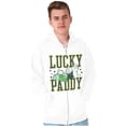 thumbnail image 5 of Popeye St Patricks Lucky Paddy Zip Hoodie Sweatshirt Men Brisco Brands S, 5 of 6