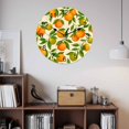 thumbnail image 3 of Wall Clock Orange Fruit Clocks PVC Silent Non-Ticking Battery Operated Decorative Flower Green Leaves Branches Round Clock for Home Living Room Kitchen Bedroom Office School Wall Decor 10 Inch, 3 of 9