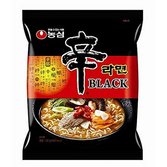 NineChef Bundle - NongShim Shin Black Noodle Soup Spicy 10Pack (4.58 oz Each ) Fdlwd 1 NineChef ChopStick