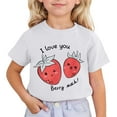 thumbnail image 1 of Hauts avec Chats pour Bébé Fille Hauts Enfants Mignons Imprimés Manches Courtes Col Rond T-Shirt, 1 of 4