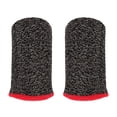thumbnail image 4 of 2pcs 24-Stitch Mobile Game Finger Cover Anti-Sweat Anti-Skid (Black Red), 4 of 6
