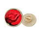 thumbnail image 1 of Broche de Flores Unbranded Rojo Grande Tamaño Circular de Oro Metálico, 1 of 3