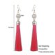 thumbnail image 3 of Pendientes largos shaofei con borlas y flecos étnicos para mujer Estilo bohemio con cristales Color Verde militar Código de modelo 5681, 3 of 3
