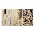 thumbnail image 2 of Designart "Vintage Minimalism New Order Abstract" Modern Geometric Wall Art Set Of 3 - Beige Abstract Gallery Set For Office Decor, 2 of 7