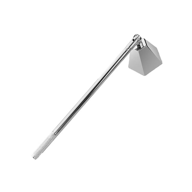 jifeng Candle Bell Wick Long Handle Extinguishing Tool Stainless Steel for Wedding Home Argent-19cm