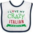 thumbnail image 3 of Inktastic Italian Family Heritage Boys or Girls Baby Bib, 3 of 4