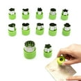 thumbnail image 4 of Shoreew 12Pcs Fruit Vegetable Cutter Shapes Set Mini Cookie Cutters Fruit Cookie Pastry Stamps Mold Reusable Food Shape Cutter Kit Kitchen Helper, 4 of 6