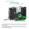 thumbnail image 7 of GREENCYCLE 20PK Compatible for Brother P-touch 24mm x 8m Black on White TZ TZe TZe-FX251 TZ-FX251 TZe-251 TZ-251 Flexible ID Cable Wire Label Tape, 7 of 7