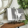 thumbnail image 2 of DecMode 6" x 13" Black Metal Tabletop Arched Scroll Easel, 1-Piece, 2 of 11