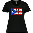 thumbnail image 3 of Inktastic Puerto Rico Flag in Text Women's Plus Size T-Shirt, 3 of 5