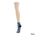 thumbnail image 4 of MeMoi Textu Pom Ankle Length Thick Knit Lounge Socks - Womens - Female, One Size, Black, 4 of 5
