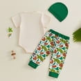 thumbnail image 7 of UngA Baby Boy Summer Clothes Daddy's & Mommy's Hunting Buddy Outfits Short Sleeve Romper Camouflage Pants Hat Set (Beige,9-12 Months), 7 of 7