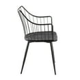 thumbnail image 2 of Winston Farmhouse Chair in Black Metal and Black Wood by LumiSource, 2 of 5