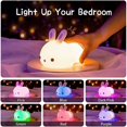 thumbnail image 2 of Luz nocturna MACHAO Conejo Bebé LED Recargable USB Silicona Portátil, 2 of 5