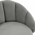 thumbnail image 5 of TOV Furniture Myla Light Grey Velvet Swivel Bar Stool with Gold Accents, 5 of 6