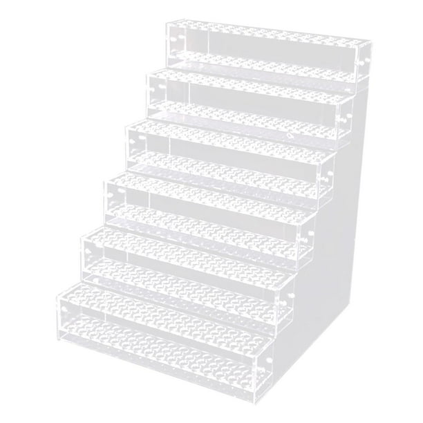 Soporte de acrílico para bolígrafos, expositor transparente para brochas de maquillaje, organizador para el hogar. 6 capas