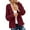 Red, variant on HJYCHN Women Elegant Cardigan Knitted Design for Casual Solid Color Outerwear Coat Comfortable Lightweight Sweater Pink M