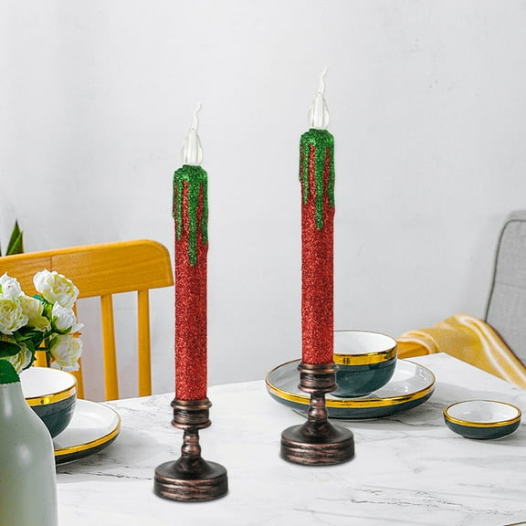 HWRETIE LED Electronic Candles,Flameless Decorative Candle Lights for Halloween,Valentines Day and Home Decor