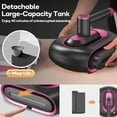 thumbnail image 3 of Steamer for Clothes,2-in-1 1550W Turbocharged Garment Steamer & Iron ,3 Levels Smart Control Steaming,1.2L Detachable Tank,Auto Shut-off,Self-Cleaning,Innovative Storage: Hang,Wall Mount, 3 of 7