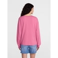 thumbnail image 4 of Scenario Women's Oversized Tee with Long Sleeves, Sizes XS-XXXL, 4 of 6