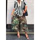thumbnail image 2 of Pantalones De Pierna Ancha Mujer Cargo Camuflaje Harem Capri Pantalones De Mezclilla Fatiga Del Ejército Pantalones Vaqueros Holgados De Talla Grande, 2 of 7
