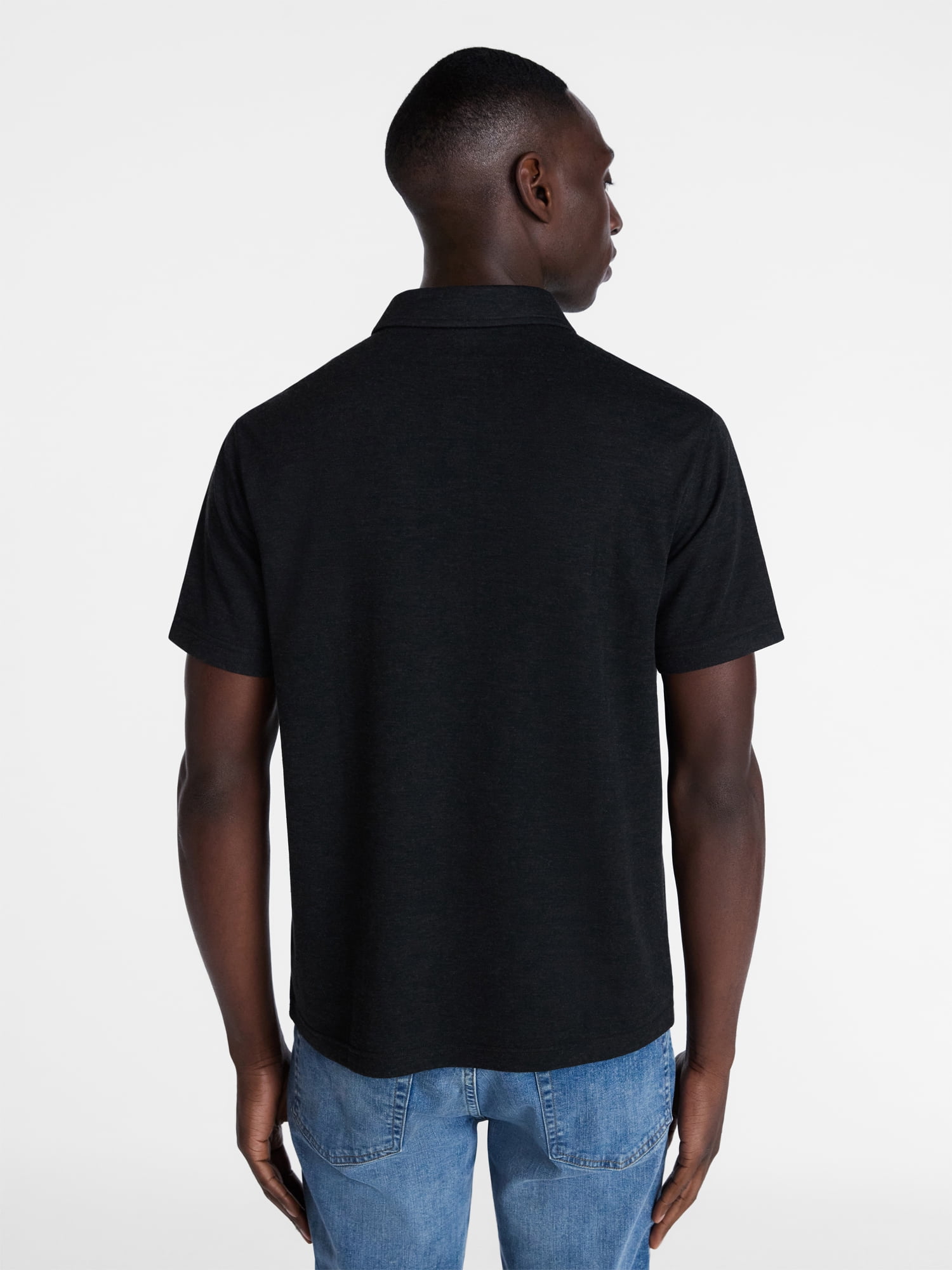 George Men's and Big Men's Double Knit Polo Shirt with Short Sleeves, Sizes S-5XL