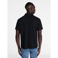 thumbnail image 3 of George Men's and Big Men's Double Knit Polo Shirt with Short Sleeves, Sizes S-5XL, 3 of 5