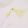 thumbnail image 3 of Faux Feather Cat Wand Interactive Beaded Cat Teaser Kitten Play Wand with Bell, 3 of 10