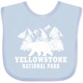 thumbnail image 3 of Inktastic Yellowstone National Park with Bear Mountains and Trees Boys or Girls Baby Bib, 3 of 4