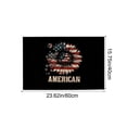 thumbnail image 2 of SIYTUAU Independence Day Floor Mat With Patriotic Flag Pattern For Patio Doorway And Garden Decoration Non Slip Backing And Washable Polyester Material Rug 23.62 X 15.75 Inches, 2 of 7