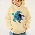 thumbnail image 4 of Nueva sudadera con capucha informal de manga larga con estampado de tortugas marinas y vibraciones de playa para mujer y hombre, 4 of 4